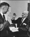 Charlie Hodde being sworn in as chairman fo the Pacific Northwest River Basin Commission